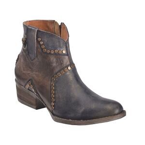 Circle G by Corral Star Inlay Studded Leather Ankle Boots Multicolor Size 7 M
